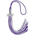 thumbnail image 1 of Endea Graduation Purple/White Mixed Color Graduation Tassel with Silver Date Drop, 1 of 11