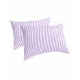 thumbnail image 1 of Purple White Stripe Pillow Covers King Size 2 Pack, Modern Minimalist Geometric Striped Soft Bed Throw Pillowcases Breathable Cooling Long Lumbar Body Pillow Sham Cover for Bed Sofa 20''x36'', 1 of 7