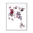 thumbnail image 1 of Purple Wildflowers On White II 12" x 20" Framed Painting Canvas Art Print, by Designart, 1 of 2