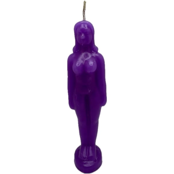 Purple -Women Figure Image Candle -(1pc) Vela Morada de Imagen Mujer -Spell,Spell Work,Ritual,Magic,Esoteric