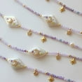 thumbnail image 1 of Purple Women's Beaded Zircon Necklace, 1 of 2