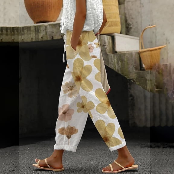 Purple Women's Casual Pants, Women'S Spring And Summer Casual Drawstring Pants,Women's Casual Pants XL