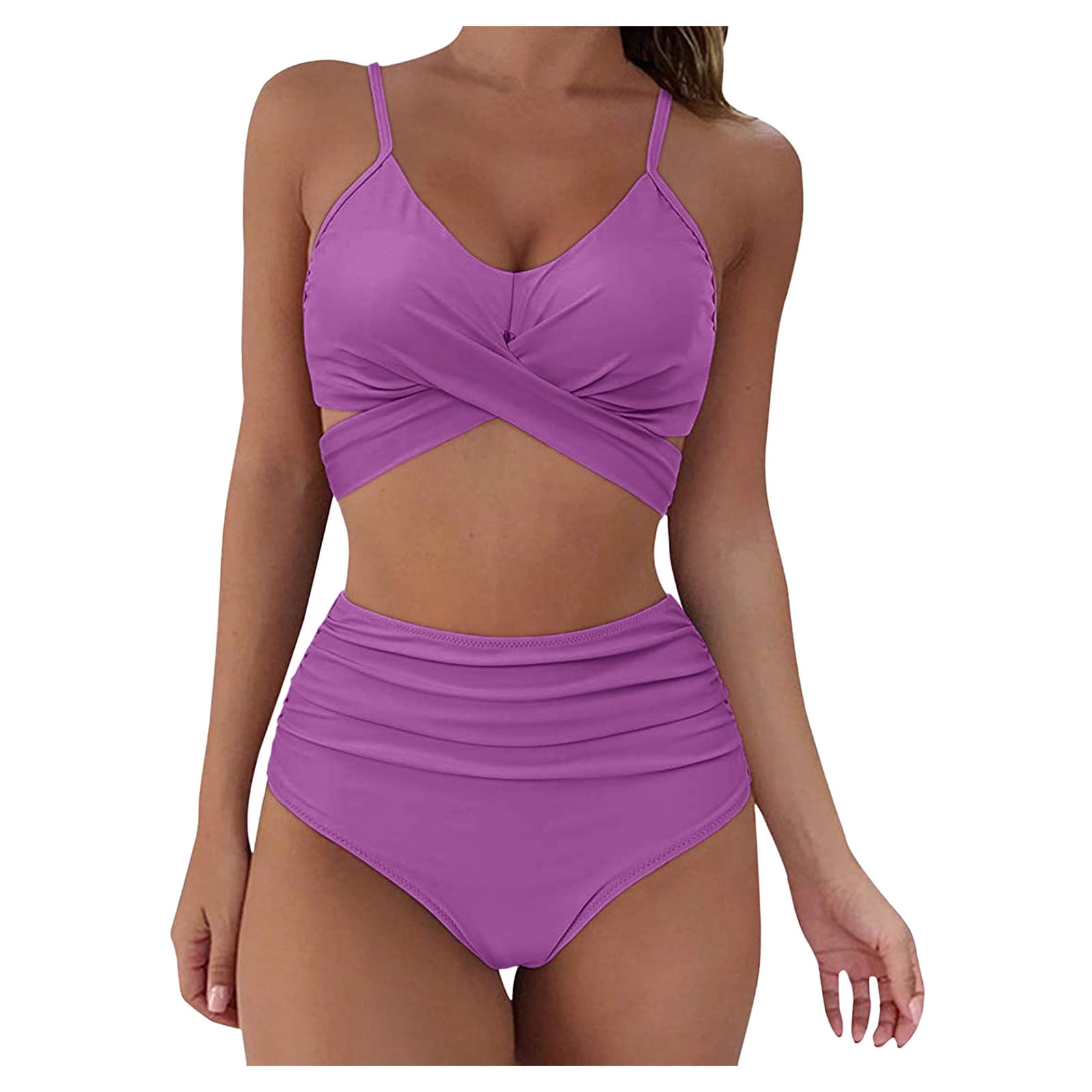 Purple tankinis swimwear on sale