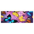 thumbnail image 1 of Purple Yellow Blue Butterfly Pattern Kitchen Rug Mat,Kitchen Runner Rugs Non Skid Washable,Decorative Kitchen Floor Mats for Kitchen,Sink,Laundry,17"X47", 1 of 5