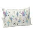 thumbnail image 1 of Purple Yellow Diamond Pillow Covers, Linen Long Throw Pillow Case, Modern Geometric Middle Century Holiday Pillow Protector Decorative Cushion Cover for Living Room/Bedroom 16" x 24", 1 of 8