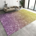 thumbnail image 1 of Purple Yellow Gradient Pattern Area Rug, Trendy Beautiful Square Carpet Outdoor Indoor Washable Rug, Art Floor Mat Indoor Rugs Soft Mats for Bedroom Living Room 5x7ft, 1 of 7