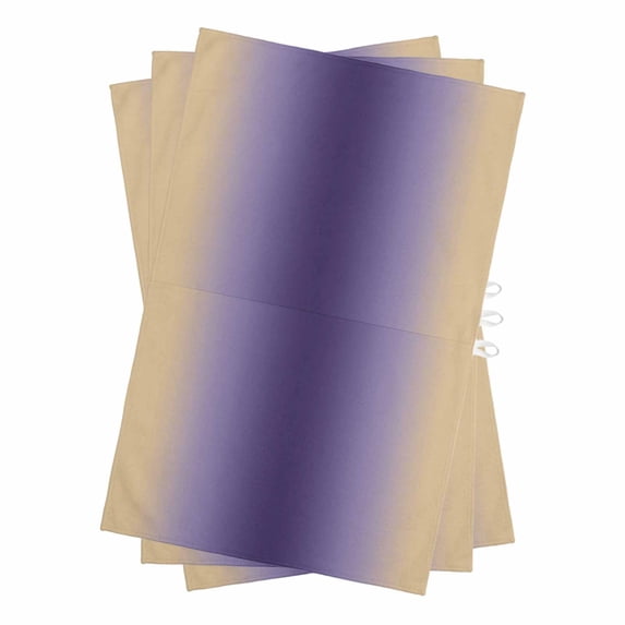 Purple Yellow Ombre Kitchen Towels Set of 3, Water Absorbent Dish Towel, Farmhouse Modern Gradient Art Decorative Hand Towels - Quick Drying Cloth for Cooking Baking, 18x28 Inch