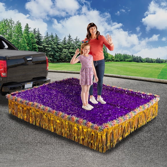 Purple & Yellow Parade Float Decorating Kit - 8 Pieces
