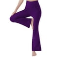 thumbnail image 1 of Purple Yoga Pants Womens High Waist Pant Soft Sport Yoga Leggings Workout Running Trousers, 1 of 5