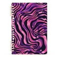 thumbnail image 1 of Purple Zebra Stripes Notebooks 1-subject Journal 60 Sheets A5 College Ruled Paper Detachable Ring 8.3"x5.7", 1 of 8