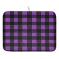 thumbnail image 1 of Purple and Black Checked Drying Dish Mat Quick Drying Absorbent Soft Durable for Kitchen 18" x 24", 1 of 10