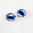 thumbnail image 1 of Purple and Blue Cat or Dragon Glass Eyes, 1 of 5