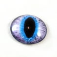 thumbnail image 1 of Purple and Blue Cat or Dragon Glass Eyes, 1 of 4