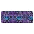 thumbnail image 1 of Purple and Blue Damask Pattern Kitchen Rug Mat,Kitchen Runner Rugs Non Skid Washable,Decorative Kitchen Floor Mats for Kitchen,Sink,Laundry,17"x47.2", 1 of 7