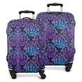 thumbnail image 1 of Purple and Blue Damask Pattern Luggage Cover Fashion Suitcase Cover Baggage Covers Fit 25-28 Inch Luggage (Go Travel), 1 of 5