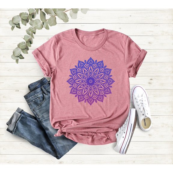 Purple and Blue Ombre Geometry Pattern Shirt, Beautiful Ombre Design Unisex Shirt, Cute Spring Shirt, Her, Cute Shirt for Woman All Size S-5Xl