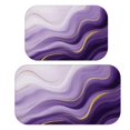 thumbnail image 1 of Purple and Gold Marble Pattern Bath Mat Set Of 2,Non-Slip Rug for Bathroom,Kitchen,Bedroom,Entrance, 30x17 and 23.5x15.7 Inches, 1 of 5