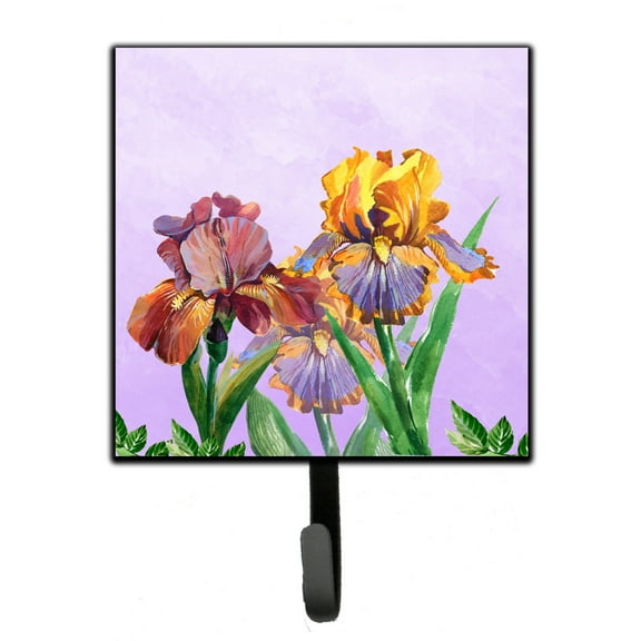 Purple and Yellow Iris Leash or Key Holder