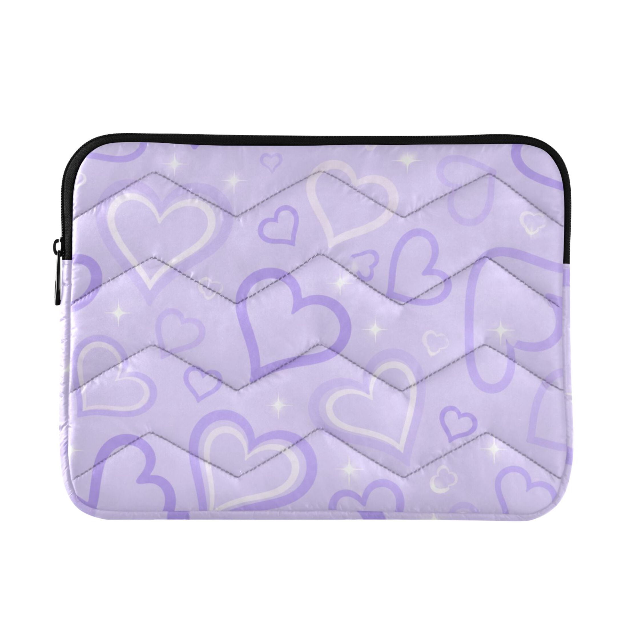 Purple-hearts Printed Laptop Sleeve 13-14 Inch Computer Bag & Laptop ...