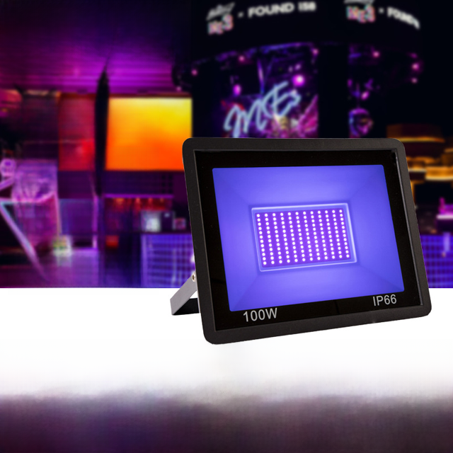 Purple light 100Wled floodlight UV curing flood light fluorescent light