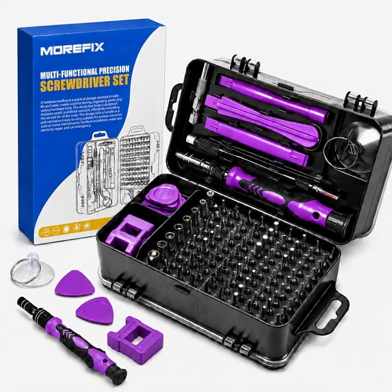 Purple-screwdriver set