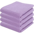 thumbnail image 1 of PurpleEssences 4 Pack Waffle Weave Solid Kitchen Dish Wash Cloths 100% Cotton, 15x25 in - Lavender, 1 of 5