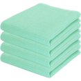 thumbnail image 1 of PurpleEssences 4 Pack Waffle Weave Solid Kitchen Dish Wash Cloths 100% Cotton, 15x25 in - Turquoise, 1 of 6