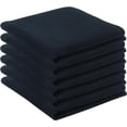 thumbnail image 1 of PurpleEssences 6 Pack Waffle Weave Solid Kitchen Dish Wash Cloths, 100% Cotton, 12x12 in - Black, 1 of 6