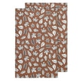 thumbnail image 1 of PurpleEssences Fall Cotton Kitchen Towels Set of 2 16x28 Inch Absorbent & Decorative for Autumn Décor - Heap of Autumn, 1 of 4