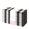 thumbnail image 1 of PurpleEssences Gingham Check Cloth Napkins Set of 10, 18x18 inches - Black and White, 1 of 8