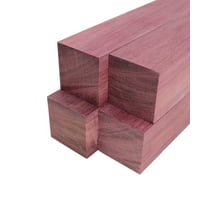 Purpleheart Lumber Square Turning Blanks - 2" x 2" (4 Pcs)