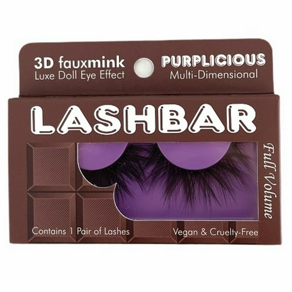 Purplicious 3D Fauxmink False Strip Eyelashes