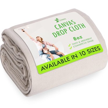 Canvas Drop Cloth For Painting (Size 12 X 15 Feet, Pack Of 1) - Pure...