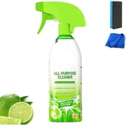 All Purpose Cleaner, 500ml Multipurpose Cleaner for House Cleaning Supplies, Plant-Based Deep Clean Spray for Kitchen, Bathroom, Quick-Easy Stain Removal 1PCQ
