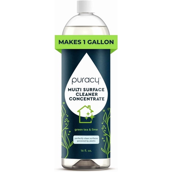 All Purpose Cleaner Concentrate – Plant-Powered Multi-Surface Cleaner - Surface Cleaner Solution As Seen on TikTok (Green Tea + Lime, 16 fl oz, 1 Pack)