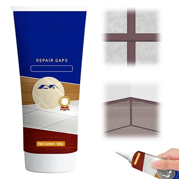 All Purpose Crack Filler Kit, Sealant, Waterproof Cement Crack Filler, Natural Color (Brown) - Water Resistant for Indoor or Outdoor Projects and Repairs Gaps