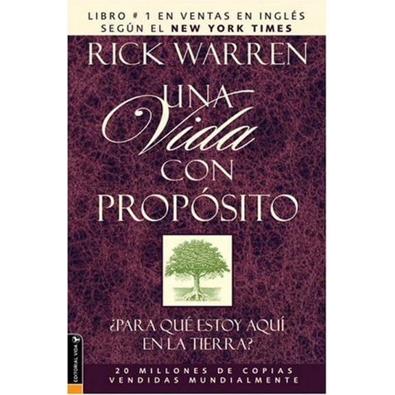 Pre-Owned Una Vida Con Proposito: Para Que Estoy Aqui En La Tierra? (Paperback) 0829738703 9780829738704