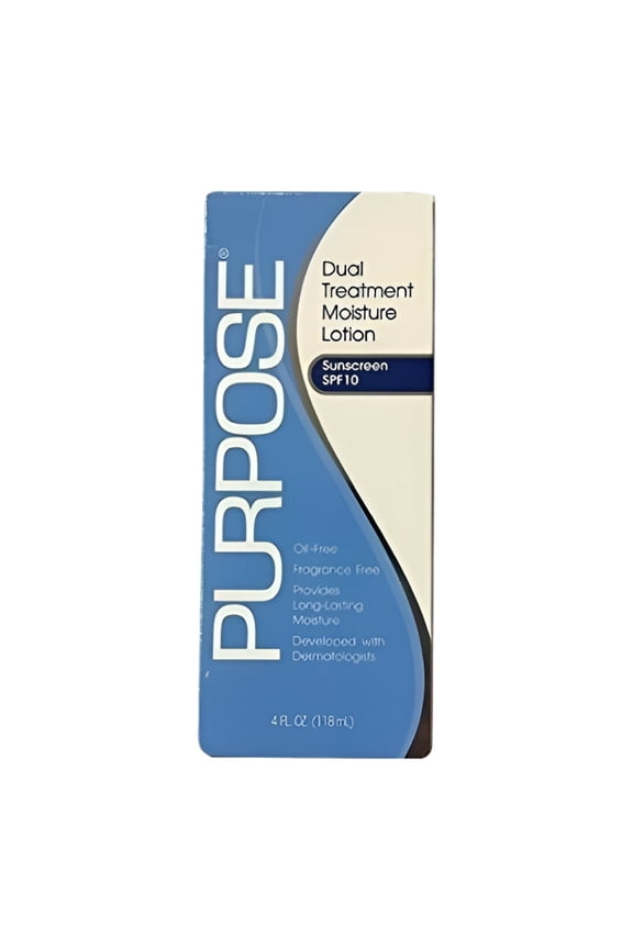 Dual Treatment Moisture Lotion Sunscreen Oil Free SPF10 4oz, 2-Pack