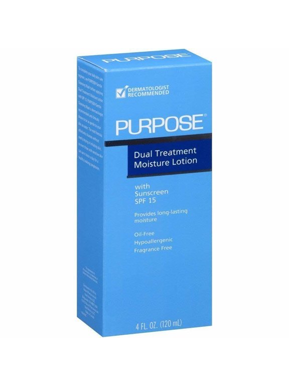 Dual Treatment Moisture Lotion W/ SPF 15 Sunscreen 4 oz, Pack of 6