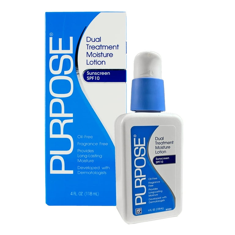 Purpose Dual Treatment Moisturizing Lotion for Face, SPF 10