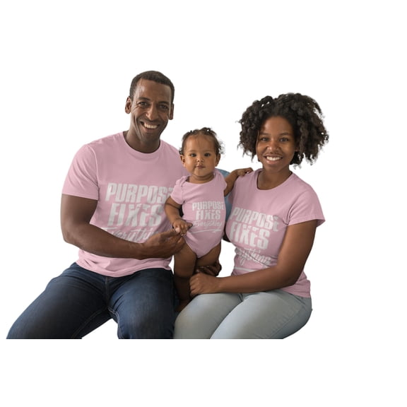 Purpose Fixes Everything® Infant Fine Jersey Bodysuit, 6M-24M,White Letters