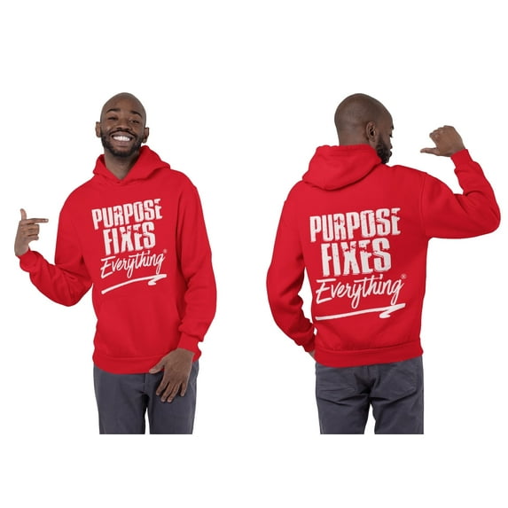 Purpose Fixes Everything® Unisex Heavy Blend Hoodie, S - 5XL, White Letters