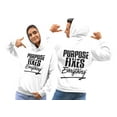 thumbnail image 1 of Purpose Fixes Everything® Unisex Premium Cotton Hoodie,S-2XL, Black Letters, 1 of 8