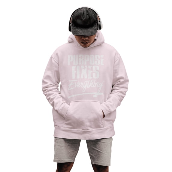 Purpose Fixes Everything® Youth Heavy Blend Hoodie, S - XL, White Letters