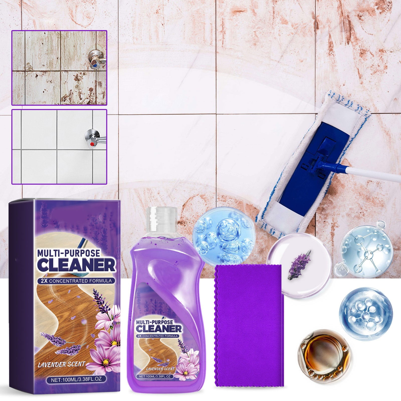 Purpose Floor Cleaner Effective Stain Removal With A Spray Easily