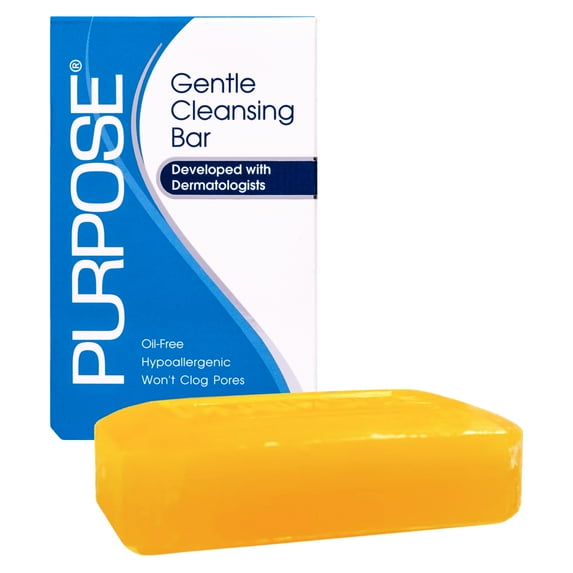 Purpose Gentle Cleansing Facial Bar, All Skin Types, 3.6 oz