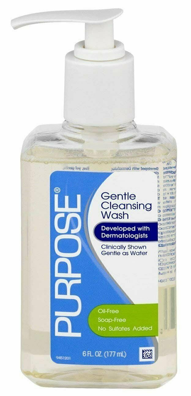 Purpose Gentle Cleansing Wash Oil-Free & Soap-Free Pump Bottle, 6oz, 5 Pack