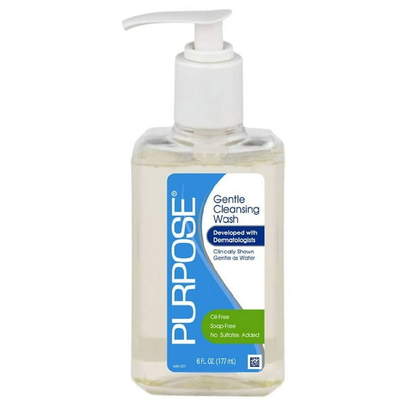 Purpose Gentle Cleansing Wash, 6-Ounce Pump Bottle