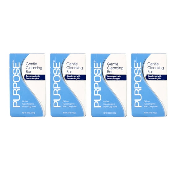 Purpose Gentle Skin Cleansing Bar 3.6 oz -4 Pack