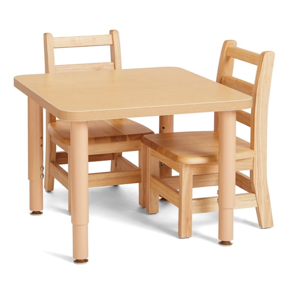 Purpose+ Kids Square Maple Classroom Table - 30" x 30"